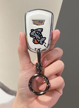 适用凯迪拉克钥匙套xt高级感ct/xt/xts/ct/atsl/xt车ct壳扣