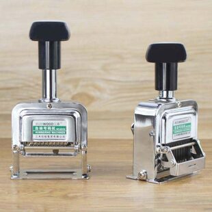 三木9/10/12位全金属自动号码机手动日期打码机编号打号器页码机