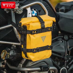 摩多狼多功能防水边包摩托骑行两侧挂包机车摩旅快拆护杠包大容量