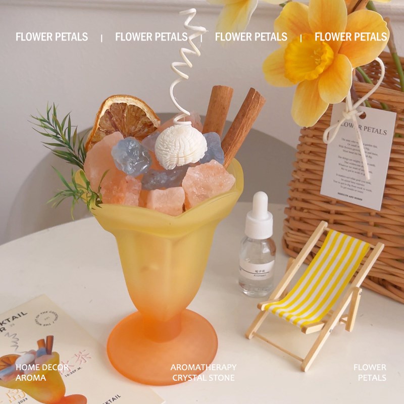 原创长岛冰茶水晶石香薰礼盒高级感送闺蜜女生日礼T物卧室内扩香