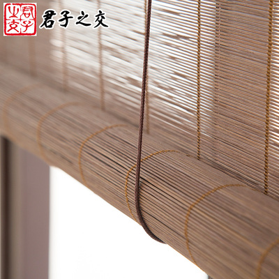 竹帘窗帘卷帘竹帘子门帘细丝隔断中日F式挂帘书房客厅细丝竹帘定