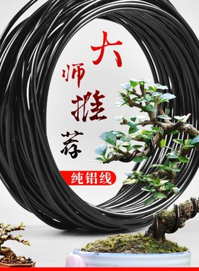 盆景铝丝工具盆景造型软铝线黑色专用铝线铝Q丝园艺盆景盘扎包邮