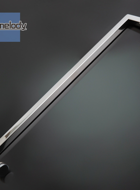 H007LR-D淋浴房隔断对开门拉手玻璃移门把手304不锈钢方管推拉门