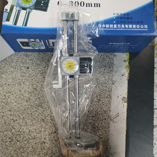 陕西双柱带表高度尺0-300mm数显高度尺带手轮划线卡尺