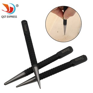 建筑开孔定位 3mm钻孔定位中心冲用于机械维修安装 3件套黑色1.5