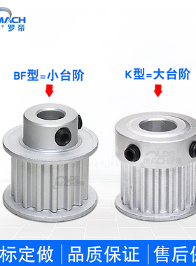 同步轮S5M24齿 S5M24T K镶套大台阶 BF小凸台阶同步皮带轮 槽宽16