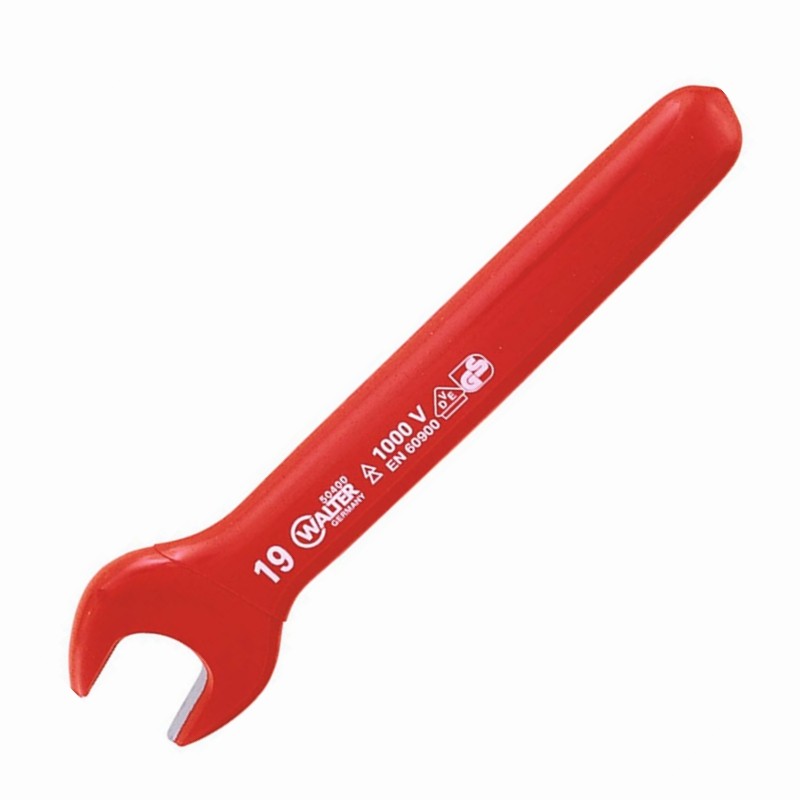 德国原装进口瓦尔特 WALTER 整体绝缘单头开口扳手 10-24mm