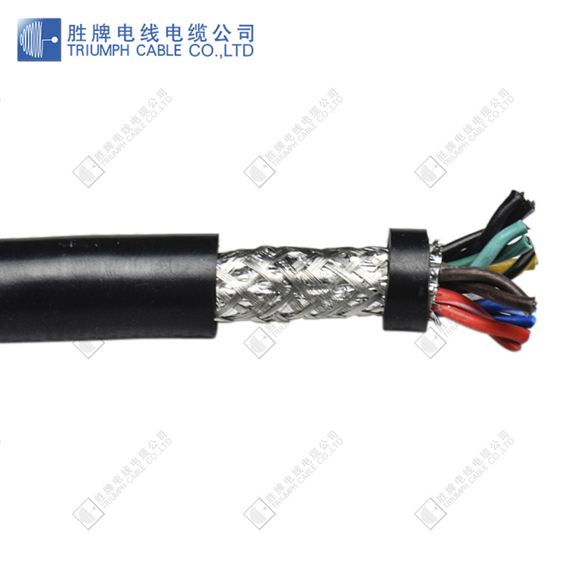 东莞胜牌RVVPS国标电源线 2×2×1.5MM屏蔽电缆 自动化设备控制线