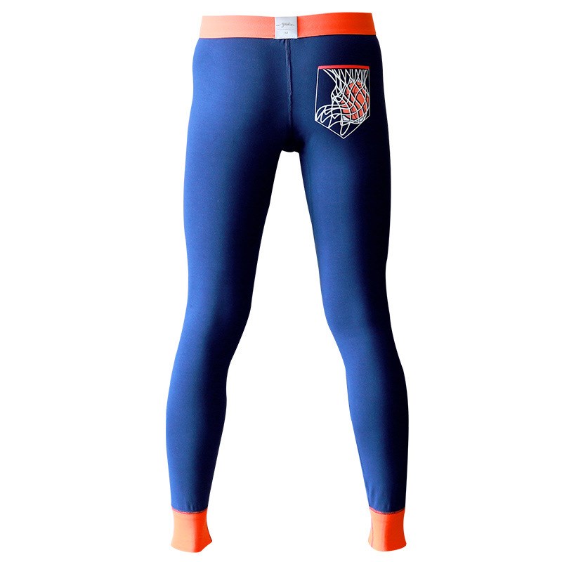 潮流个性篮球g印花内衣秋裤青年学生韩版修身打底棉裤一件代发