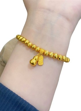 金店款招财小葫芦猫眼q珠手链女精致轻奢气质高级感小众设计手串