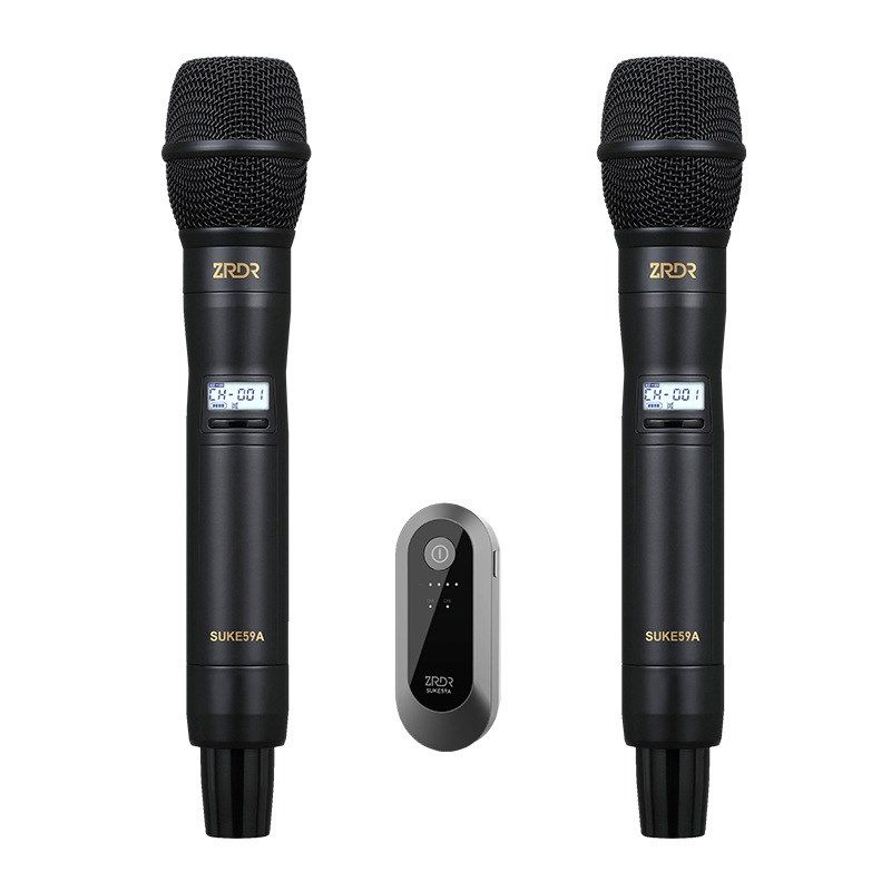 无线动h圈SUKE59A麦克风电脑手机声卡专业K唱歌户外音响话筒