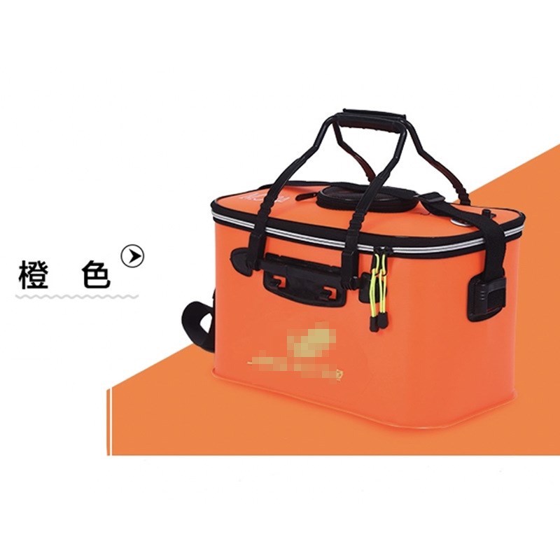 EVA打水桶方形折叠钓鱼活鱼桶带绳小鱼桶垂钓鱼护U桶渔具钓鱼用品