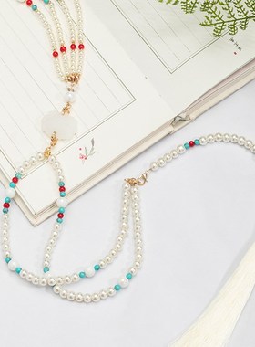 爆款新款项链古j风饰品背云流苏宫廷璎珞唐风汉服配饰软璎珞