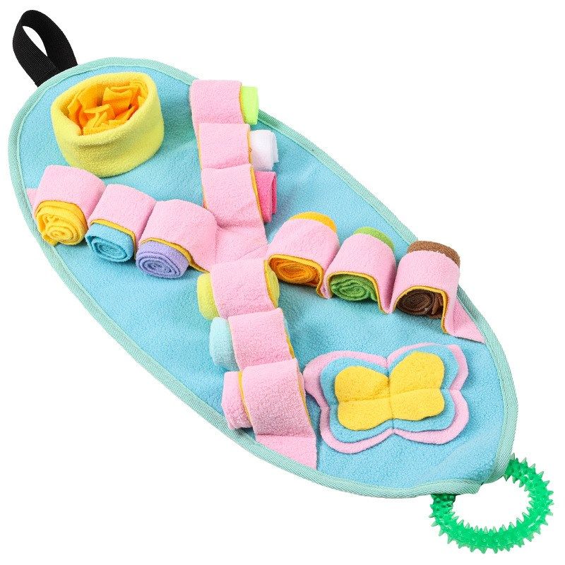 宠物用品新款狗玩具闻嗅垫DIY拼接F慢食垫厂家狗狗藏食垫子