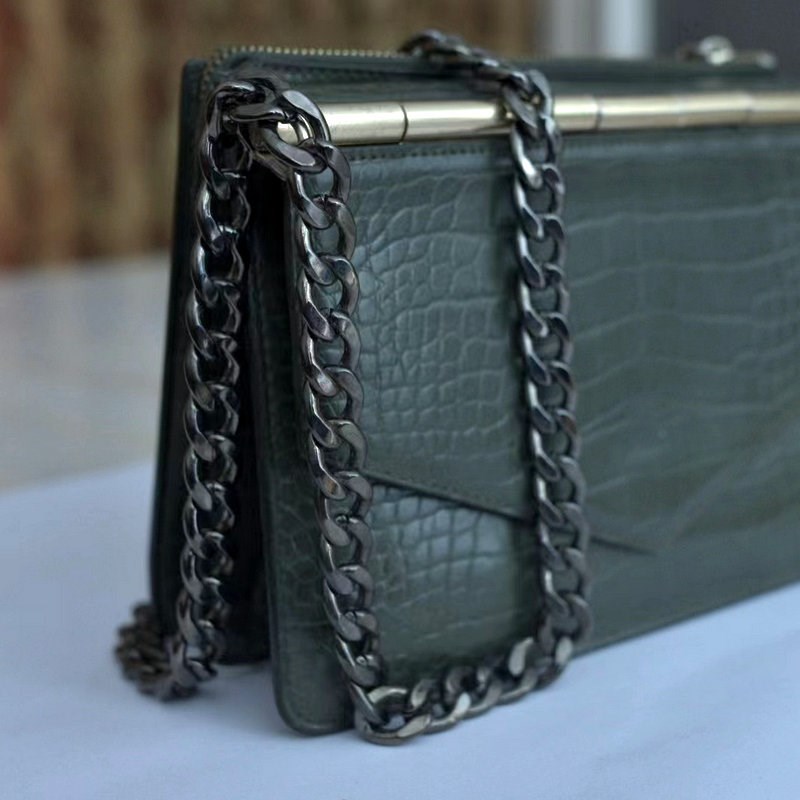 金属单肩斜挎包k包链条肩带 nk链条饰品包带侧身链定 制