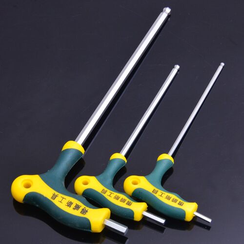 得威斯内六角扳手五金工具拐杖型球内六方扳手3 4 5 6 8 10mm