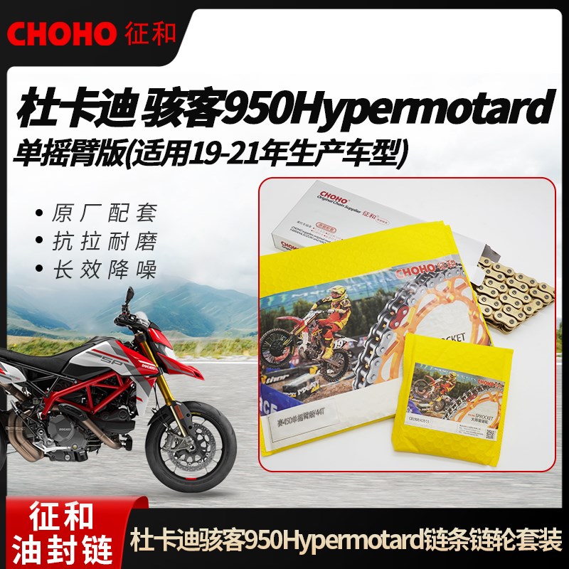 杜卡迪骇客950Hypermotard单摇臂征和油封链条轮套装(19-21年)图片