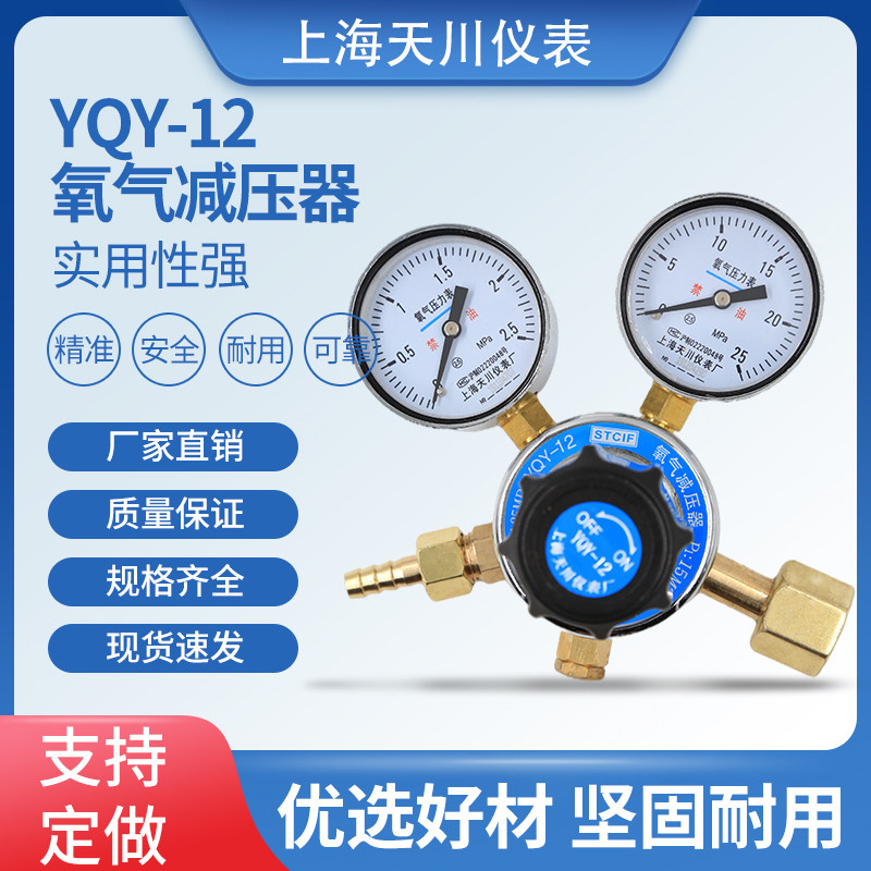 天川牌YQY系列上海减压器氧气减压器调压器调压阀气体压力表