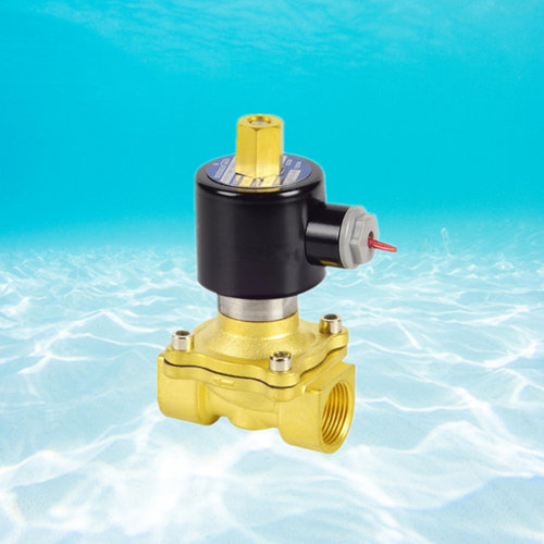 2W-15K常开电磁阀4分 6分 1寸断电开启水阀气阀AC220V常温内螺纹