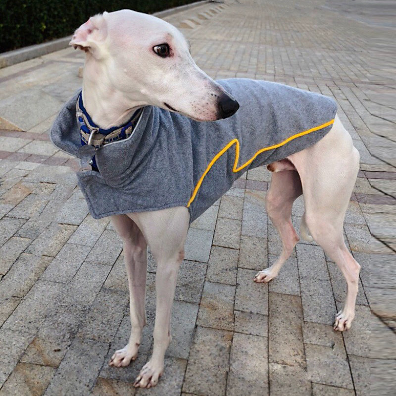 灵缇犬秋冬装加厚保暖棉衣大型犬杜宾猎犬户外保暖背心双面可穿