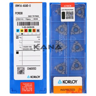 正品韩国克洛伊螺纹刀片 IRM16 ERM16-AG60 1.0 1.5ISO-U PC9030