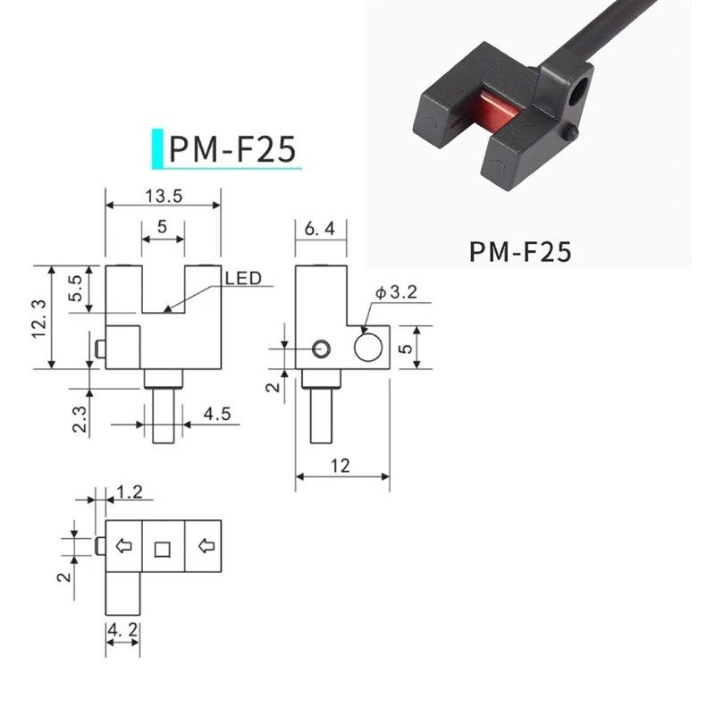 PM-F25P优质光电开关PNP槽型U型光电开关NPN响应频率快耐用