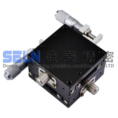 售 XY轴微调架精密手动位移平台LGY60-L钢条滚珠导轨型可定位滑台