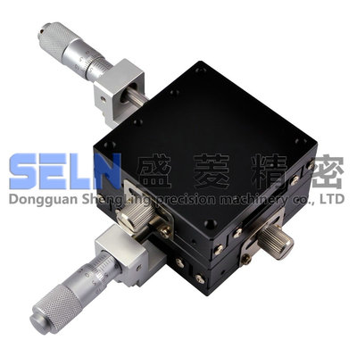 XY轴滑台LGY60-C钢条滚珠导轨型微调架精密测量手动位移平台