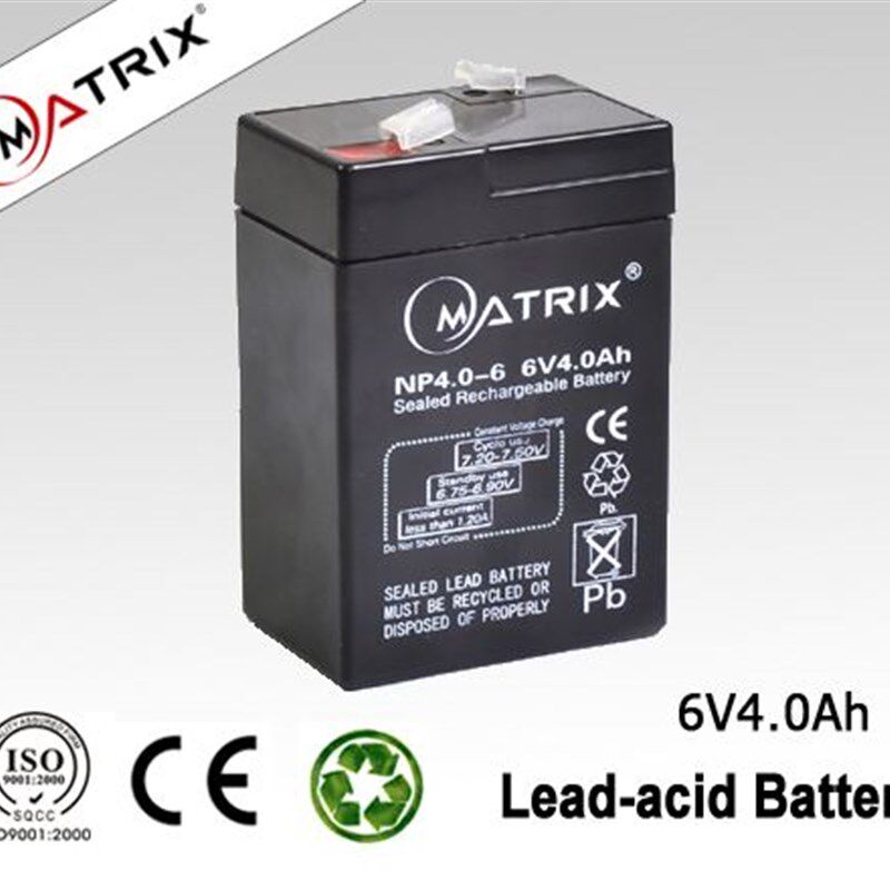 MATRIX矩阵NP4.0-6蓄电池儿童玩具车6V4Ah消防主机电子秤安防电池
