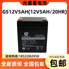 CONSENT光盛蓄电池光盛 GS12V5AH(12V5AH20HR)卷闸门应急电源