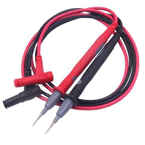 胜利特尖不锈钢针表笔测试线数字万用表通用硅胶大号鳄鱼夹子线