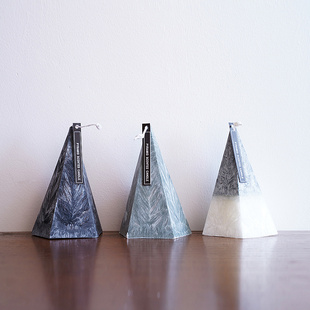 北欧风格简约大理石纹路几何形状家用香薰蜡烛 浪漫烛光晚餐礼物