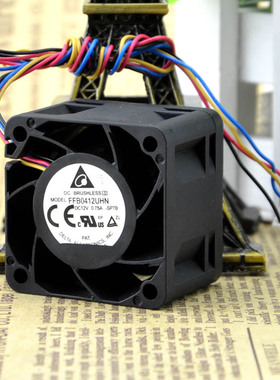 戴尔R210服务器风扇0T705N 0N229R台达40*28 FFB0412UHN 12V0.75