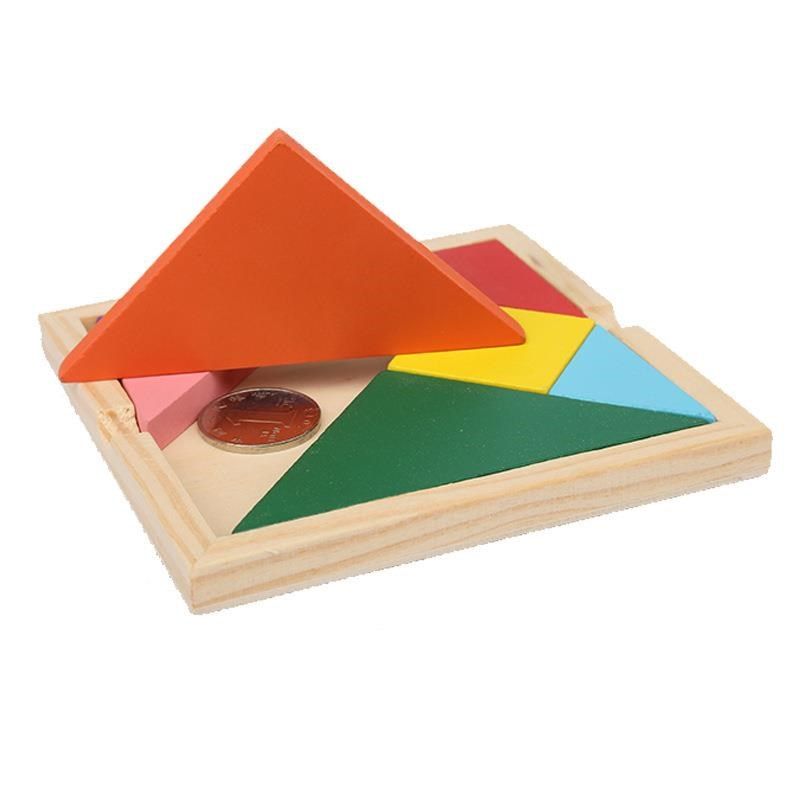 儿童早教益智动手智力七巧板木质拼图拼板游戏厂家地摊热卖,玩具/童车/益智/积木/模型,拼图/拼板,淘宝优惠券,粉丝福利购,淘宝优惠卷