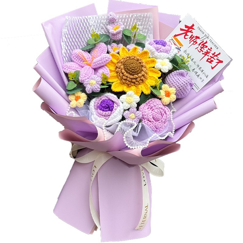 中高考毕业季送老师创意花束感谢师恩男女班主任教师仿真花向日葵