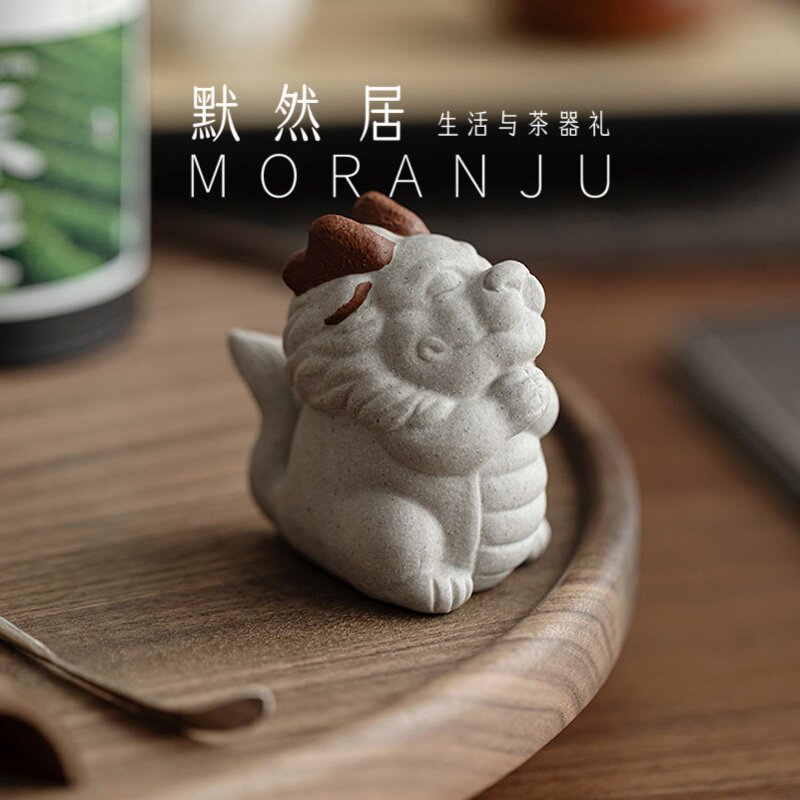 紫砂小神龙茶宠小摆件高档家用手工茶玩盖置茶宝精品功夫茶具配件