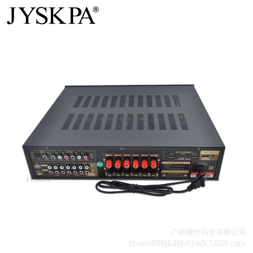 捷衍家庭影院K歌娱乐功放机家用大功率重低音5.1定阻hifi新款功放