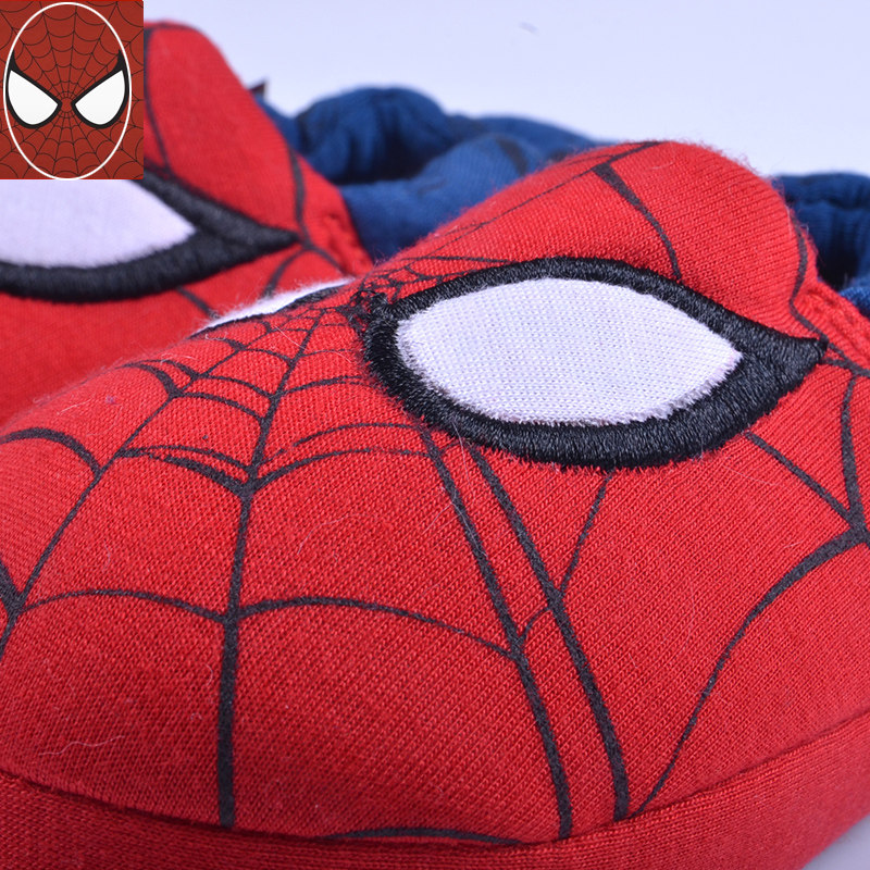 儿童亲子包跟棉拖鞋蜘蛛侠t春秋季软底小大童宝宝幼儿园家居家静