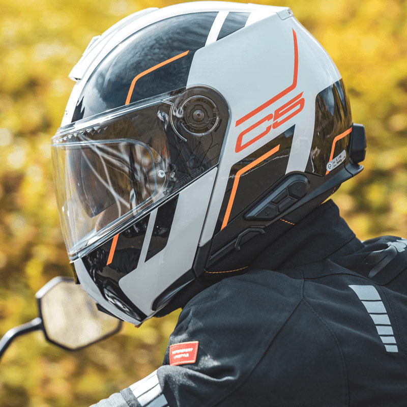 舒伯特C5摩托车C4 PRO骑行揭面头盔四季碳纤U维防雾全盔摩旅