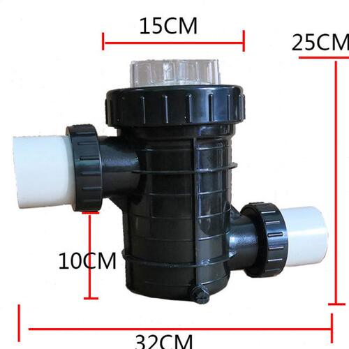 理发店塑料毛发收集器DN50杂物过滤蓝排水隔发廊发器宠物泳馆隔毛