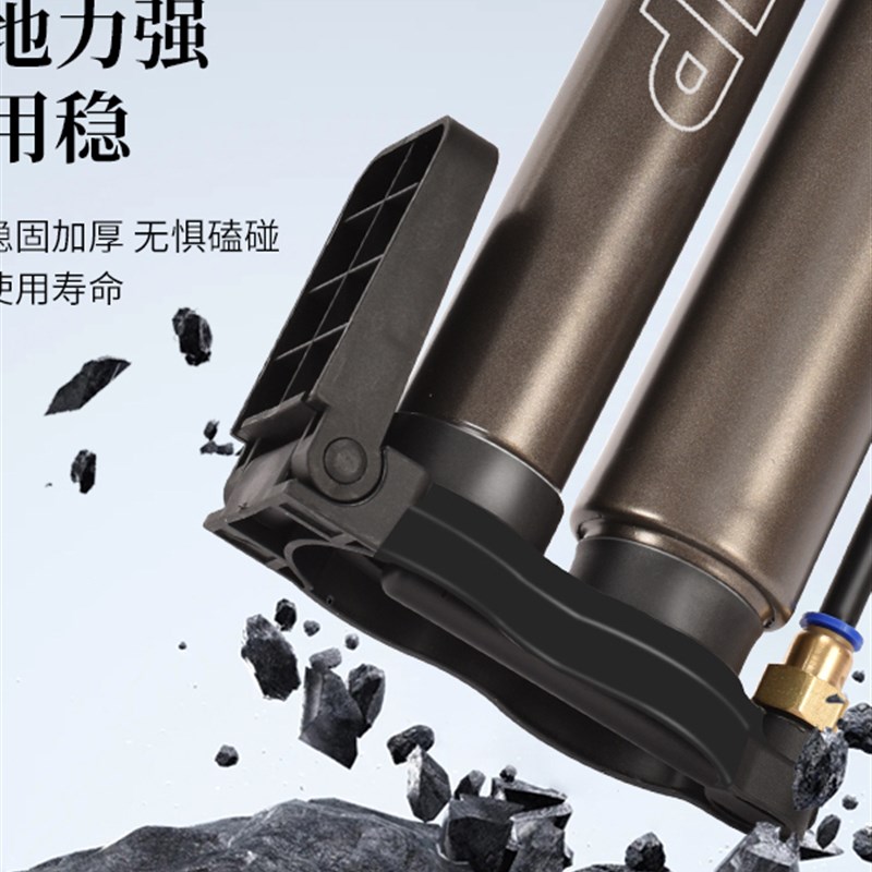 自行车打气筒电动电瓶车家用摩托车充气筒高压便携气管子打真空胎