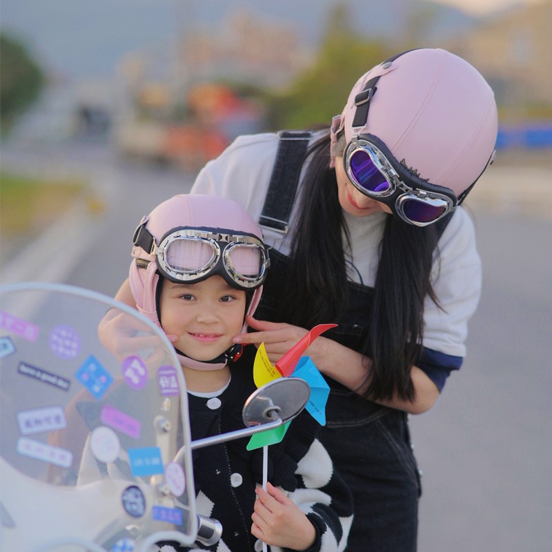 新国标3C儿童头盔电动车男女孩半盔四季通用小孩秋冬季安全帽亲子