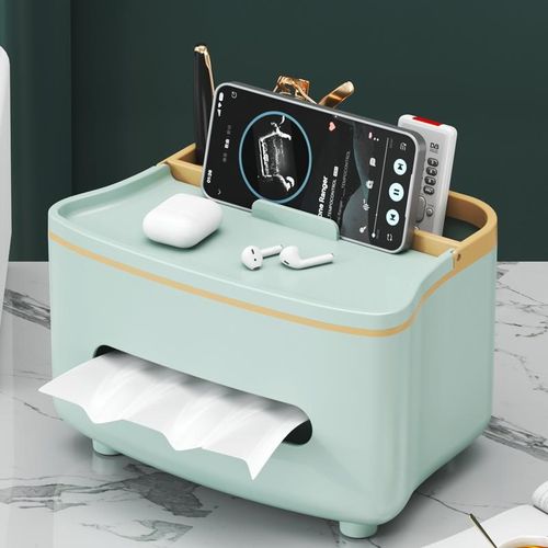 网红轻奢纸巾盒客厅高档纸巾盒茶几多功能遥控器家用桌面创意摆件
