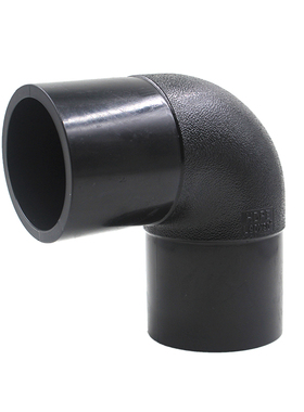 PE对接式弯头90度等径弯头L75 90 110 160 200 250 315PE管件接头