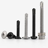 410不锈钢钻尾螺丝外六角自钻钉大扁头燕尾丝铁皮钢瓦圆头自攻钉