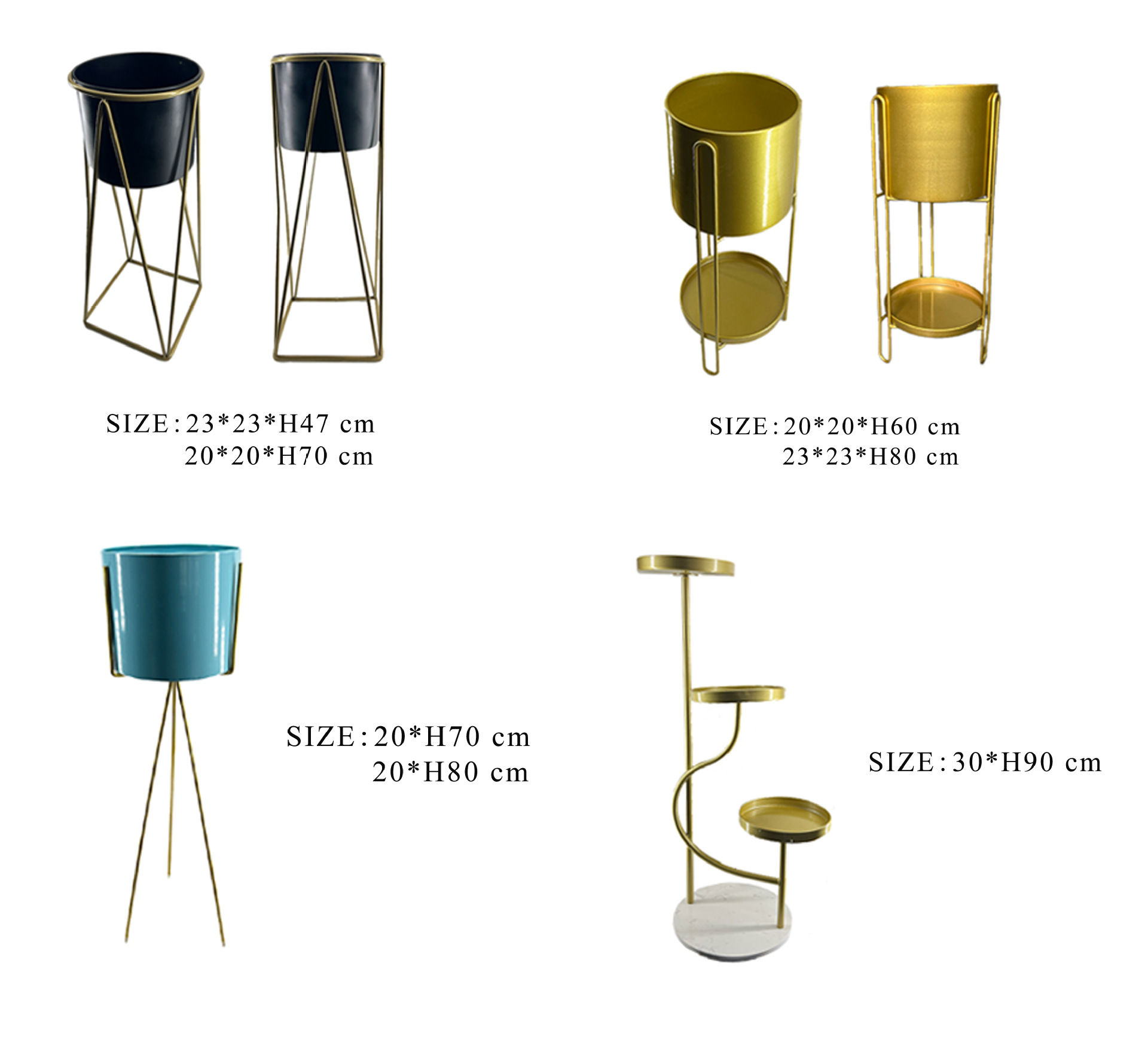 创意北欧铁艺花架阳台置物架室内客厅落地式绿萝吊兰盆景置物架软