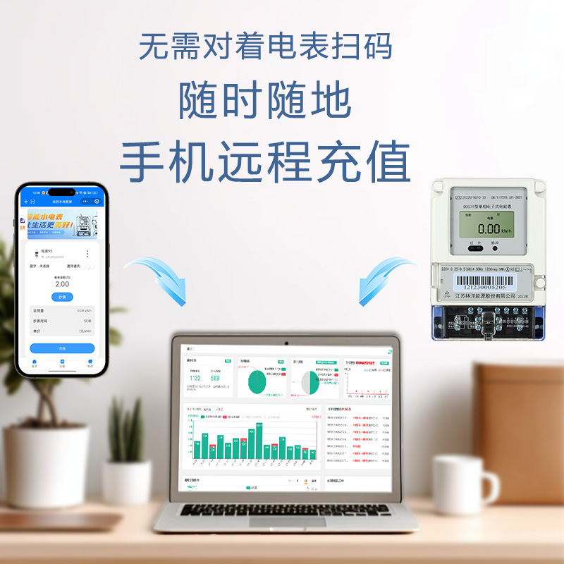 林洋4G三相四线智能电表380V多功能远程抄表预付费电能表DTZY71-G