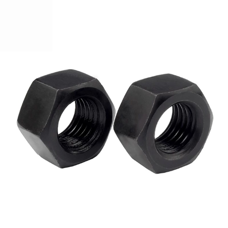 12.9级铁黑六角螺母 螺丝帽锁紧螺帽国标M2M4M5M6M8M10M12-M36