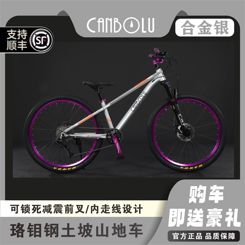 越野土坡车炸街24寸初中学生变速山地车男女自行车减震油刹青少年