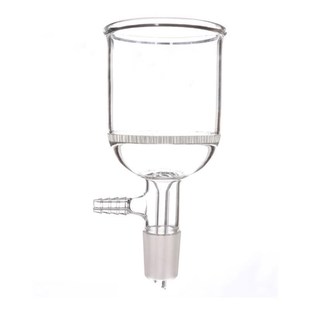 玻璃抽滤漏斗多孔玻板加厚标口1924 置布氏漏斗默 实验室用抽滤装